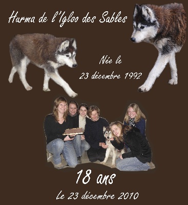 de L'Igloo des Sables - Hurma a 18 ans ! 